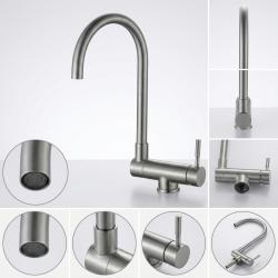 brushed-nickel-kitchen-faucet-modern-design